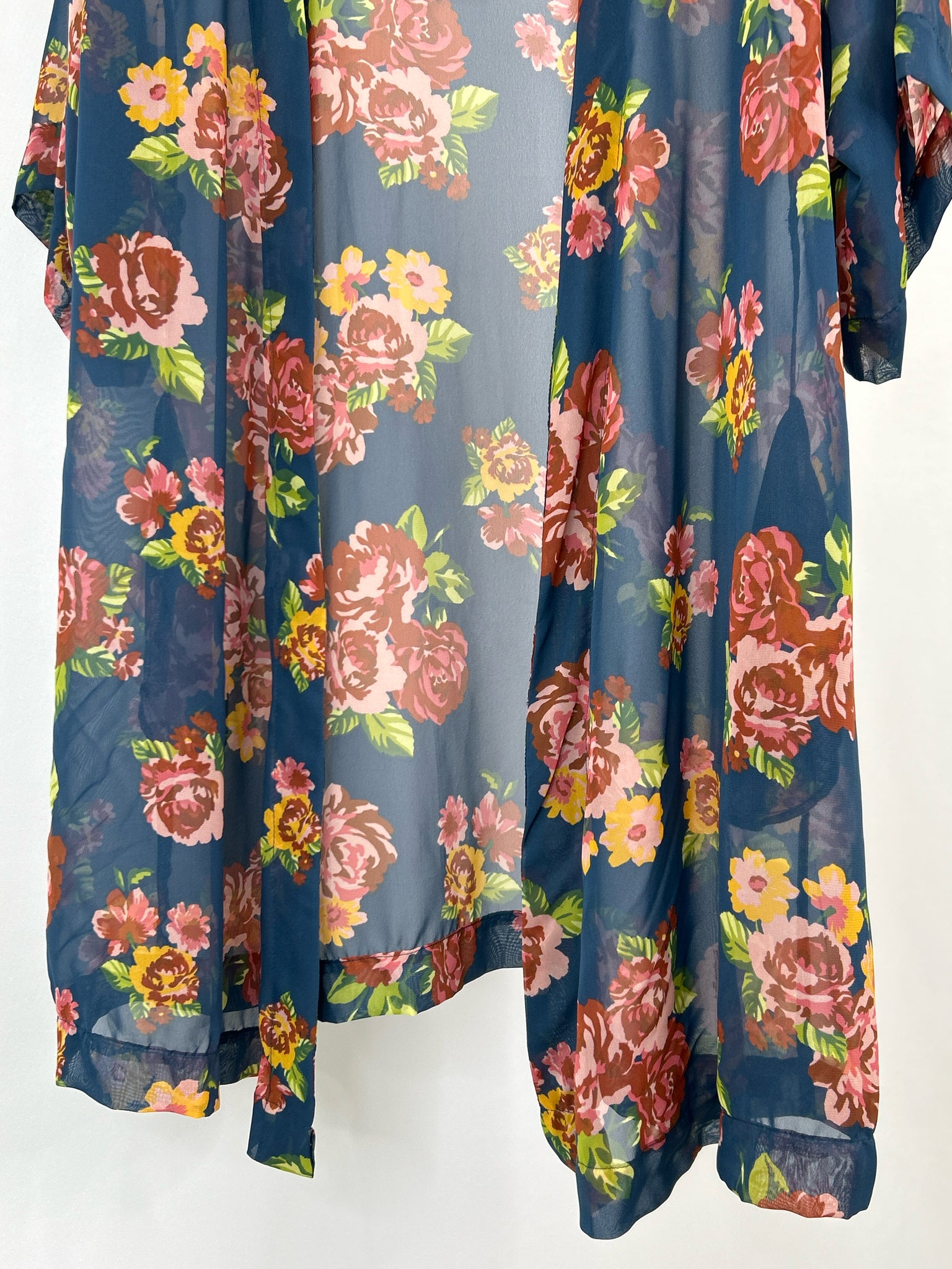 MATILDA JANE Size XS/S Blue floral Women Kimono