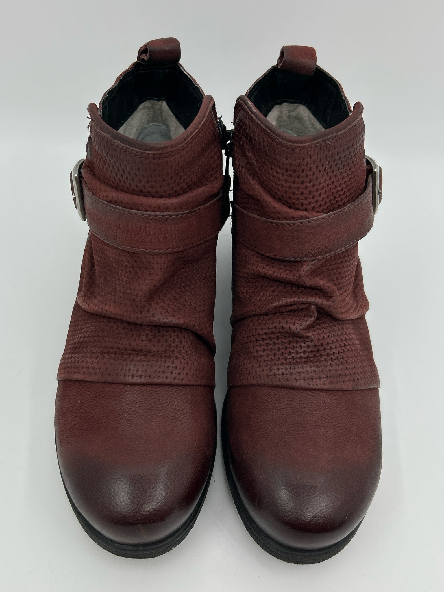 MIZ MOOZ EU Size 37 US 6.5/7 Merlot Women Booties