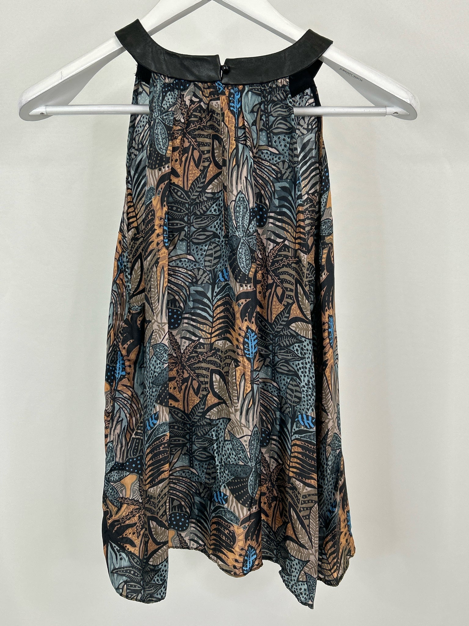 LOLA & SOPHIE Size S Blue Print Women Top