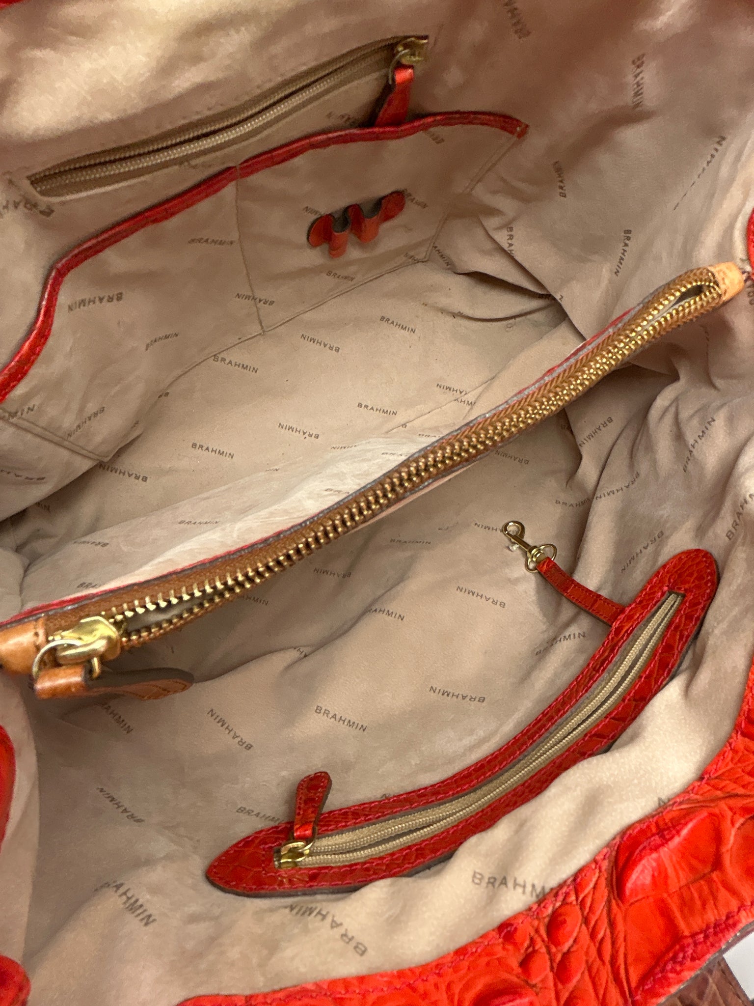 BRAHMIN Orange Women Purse