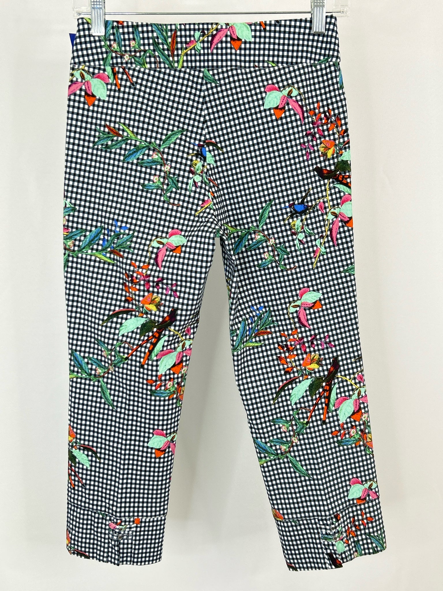 Carre Noir Size S/P Navy Print Women Capri