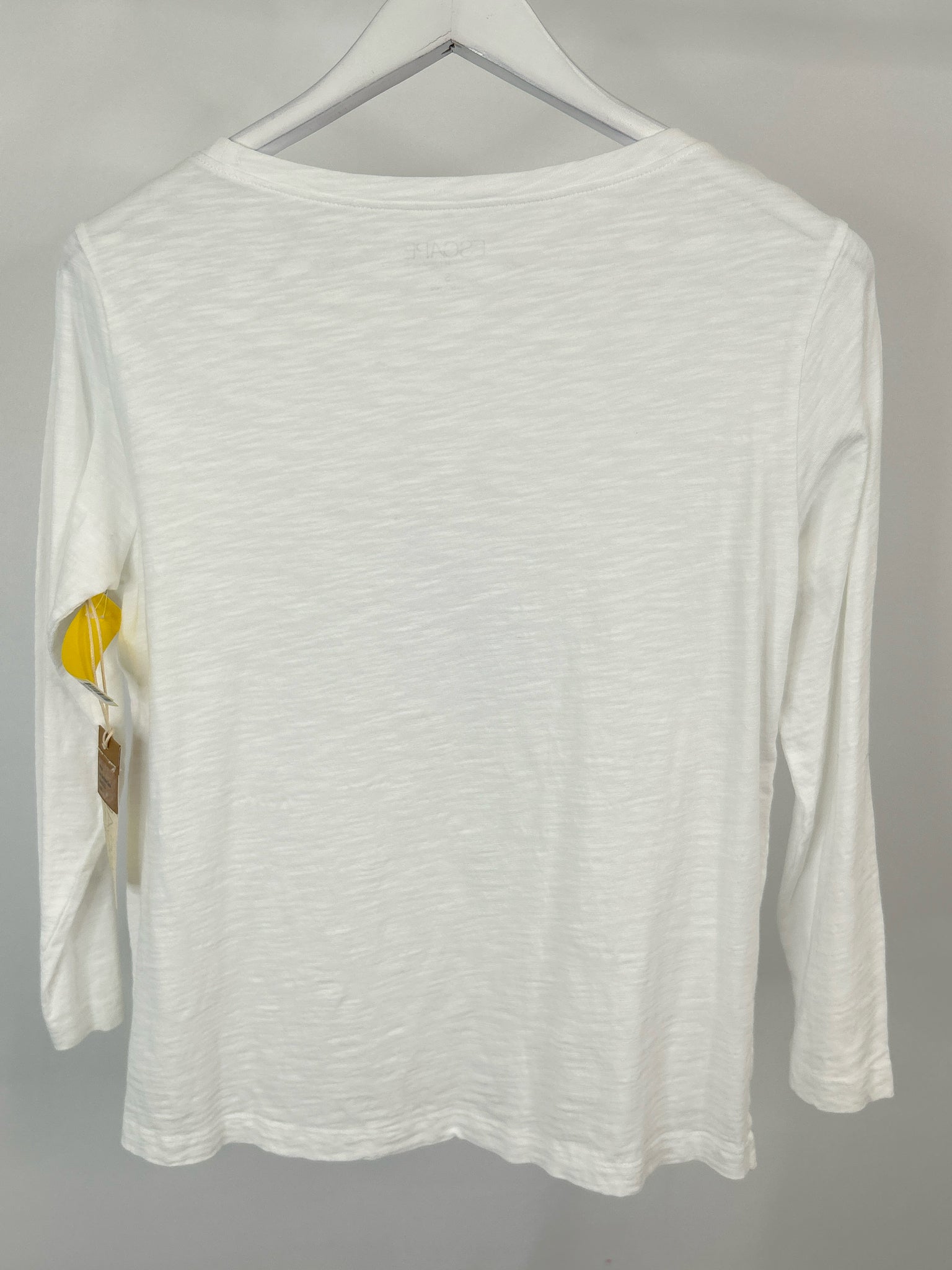 Escape by Habitat Clothes Size S WHITE AND BLUE Women T-shirt