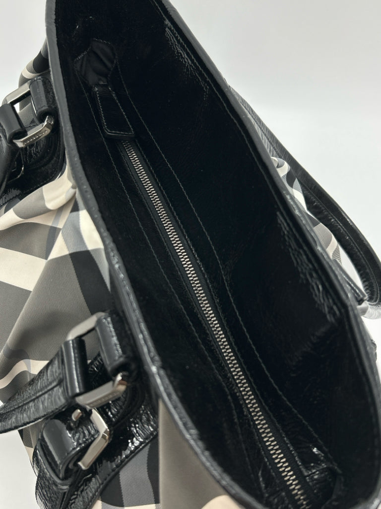 BURBERRY Black Plaid Women's Purse