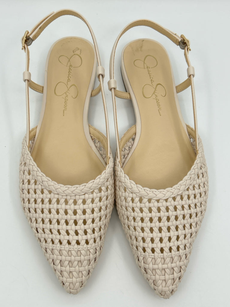JESSICA SIMPSON Size 8.5M Ivory Women's Flats