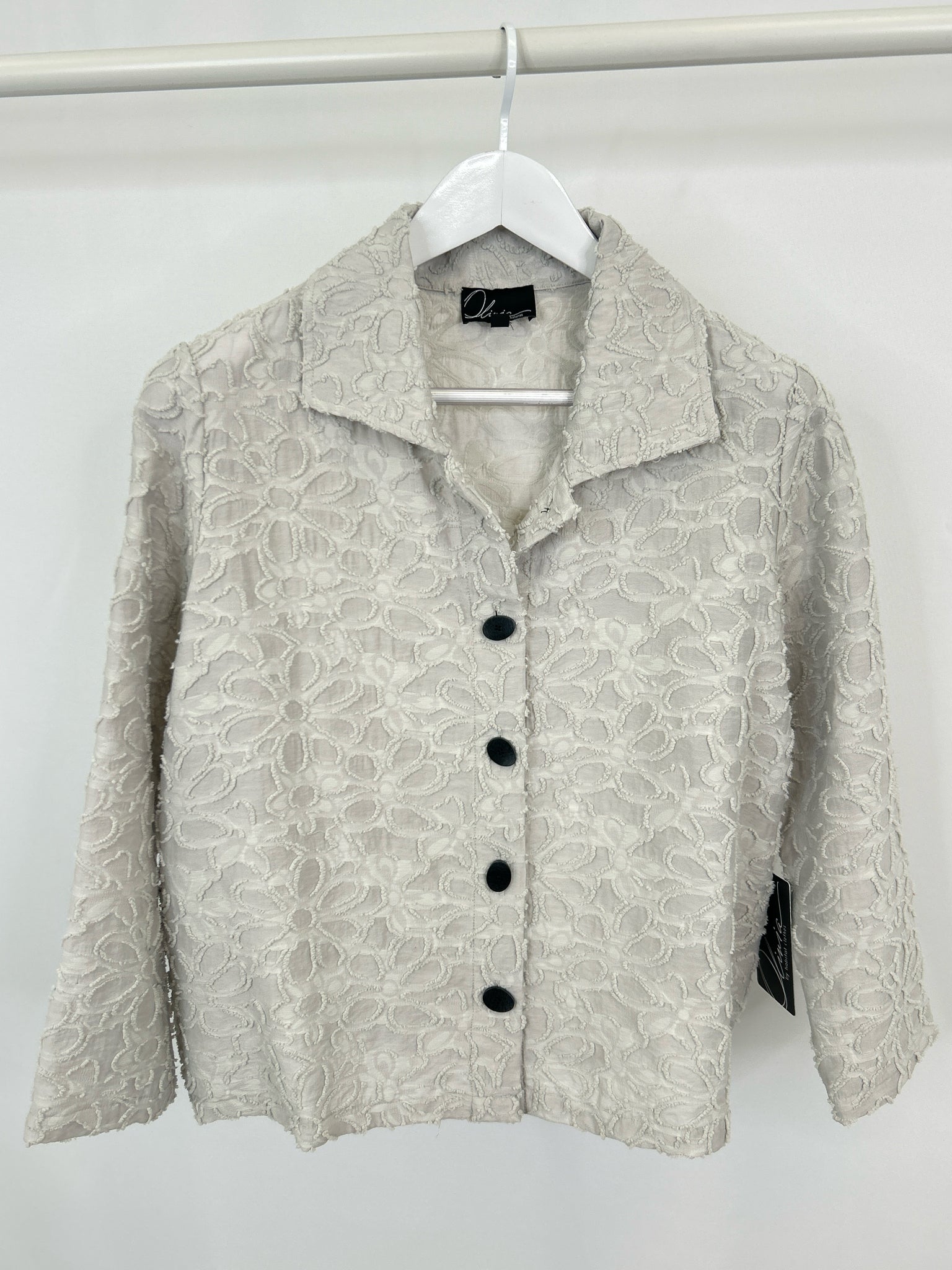 OLIVIA BY HABITAT CLOTHES Size S Sand Women Jacket NWT