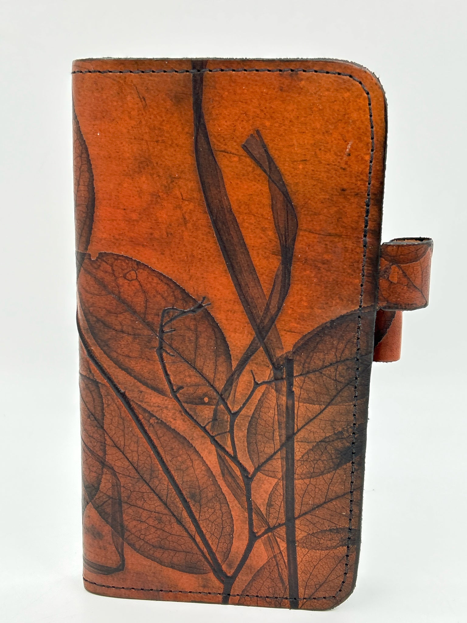 LEAF LEATHER Brown Print Accessories