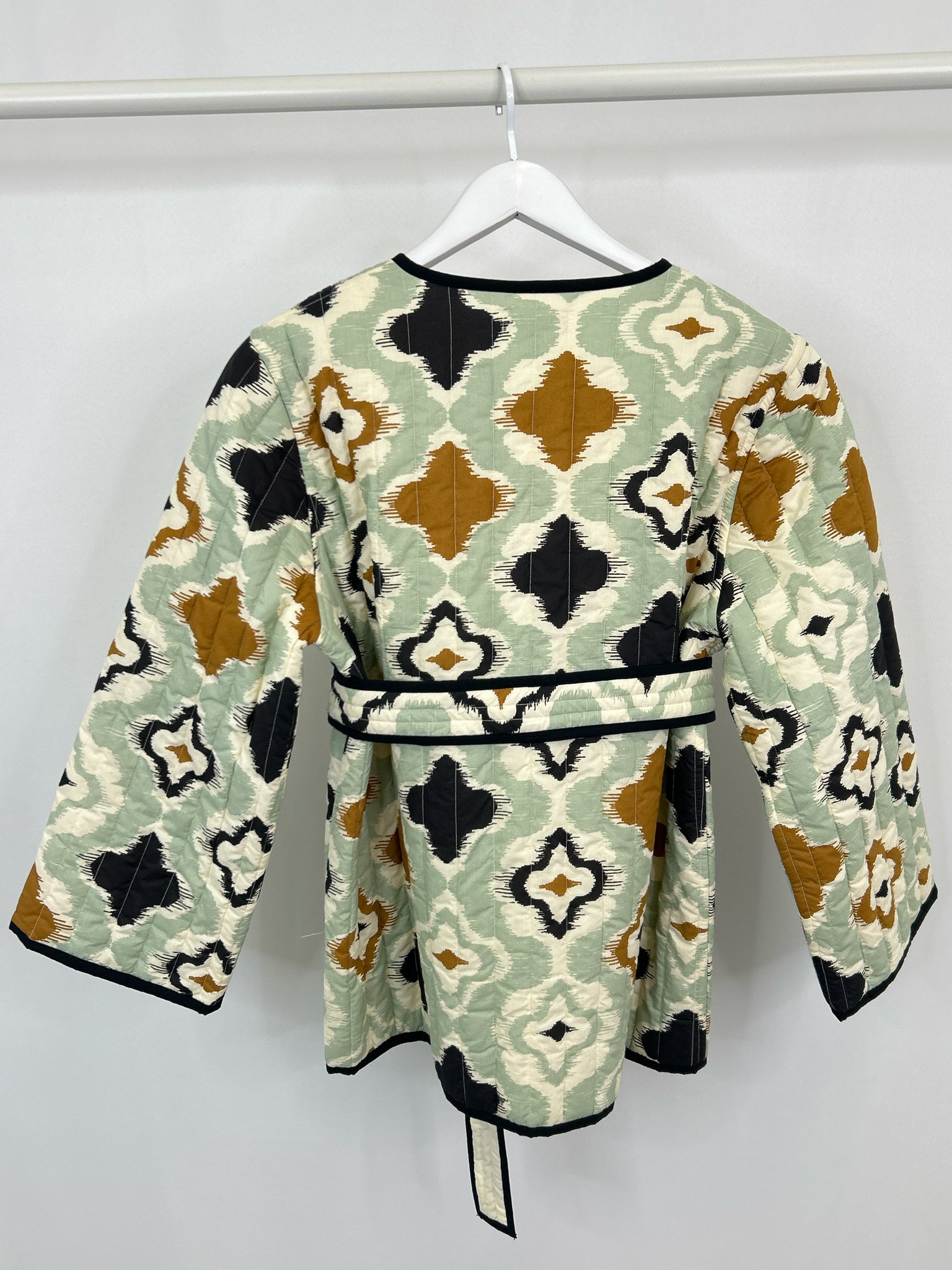 MASAI Size L Green Print Women Jacket