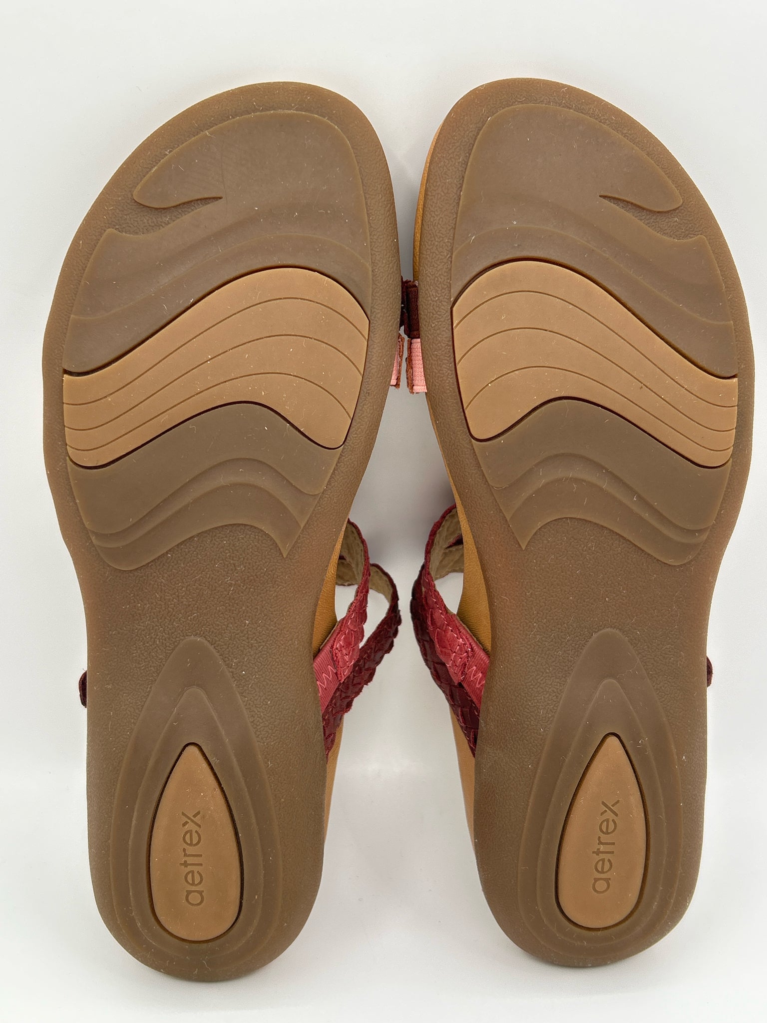 AETREX Size 8.5 Red Women Sandal