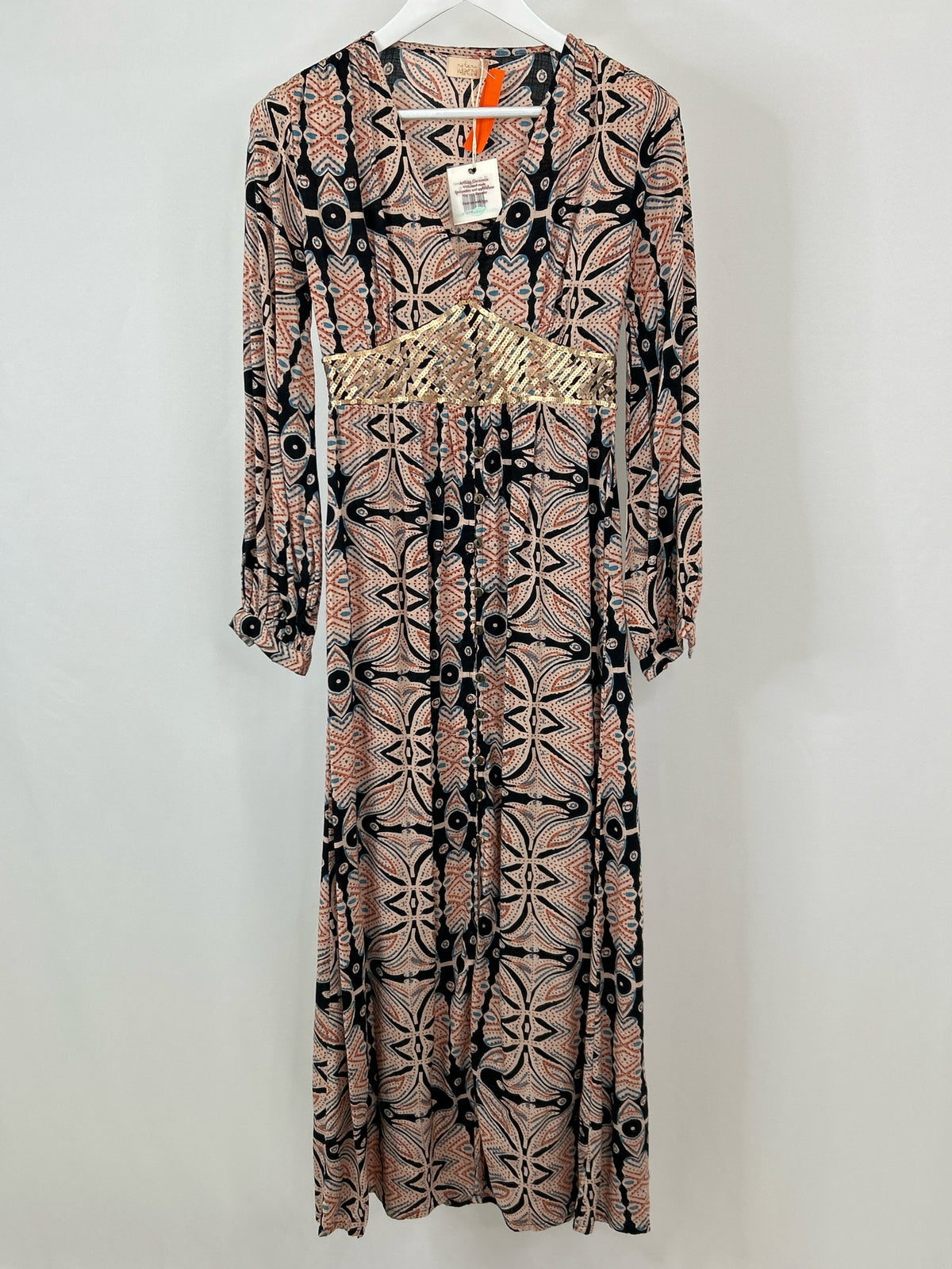 NEKANE NKN Size S/M Black and Mauve Women Dress