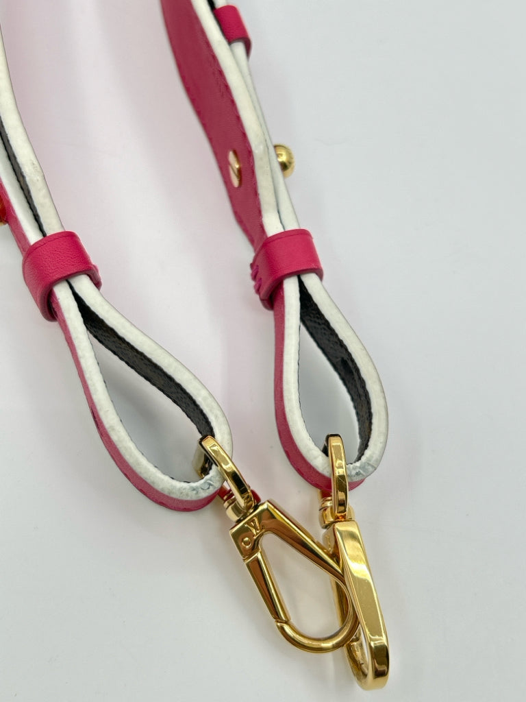 LOUIS VUITTON Brown Print Purse Strap