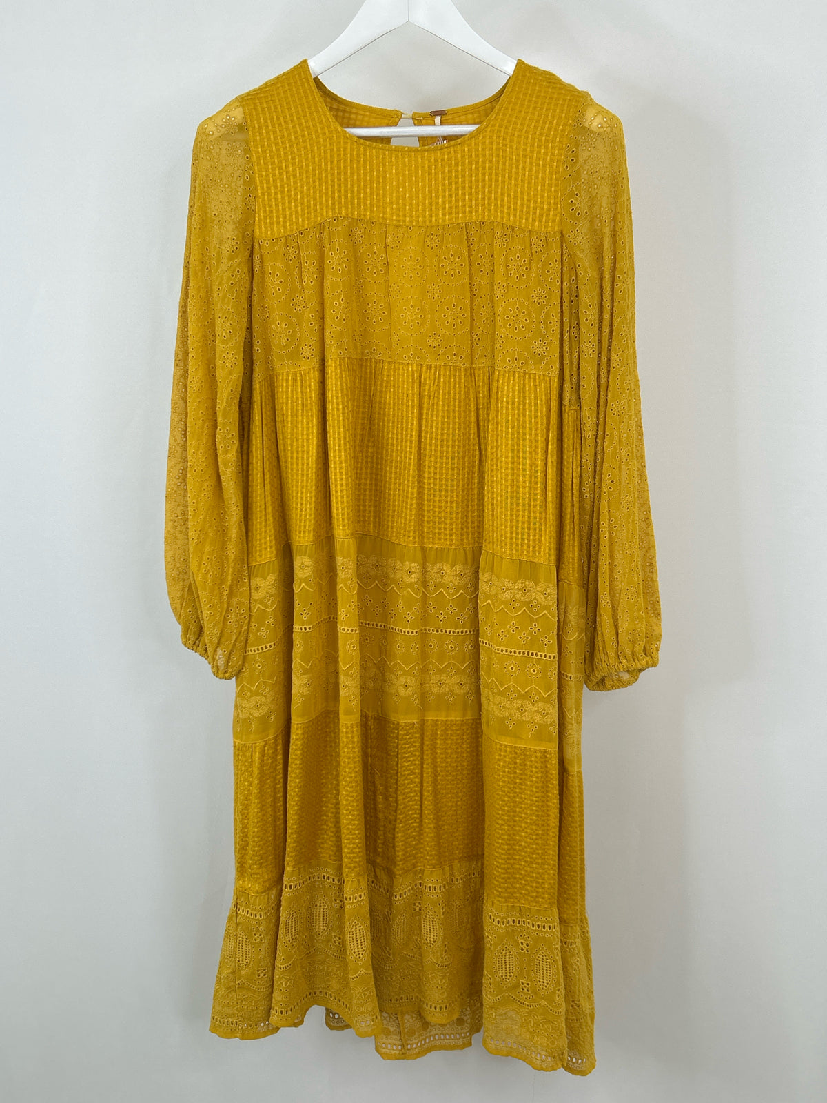 FREE PEOPLE Size XS Mustard Women Dress