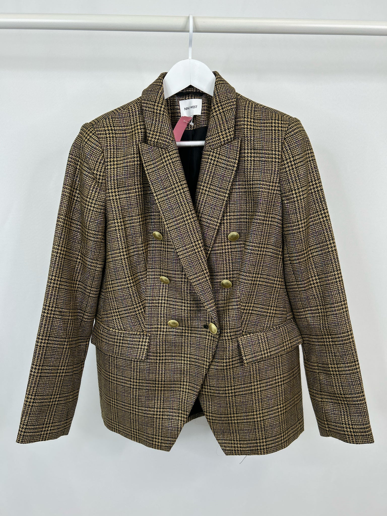 NINE WEST Size M GOLD AND BLACK Women Blazer