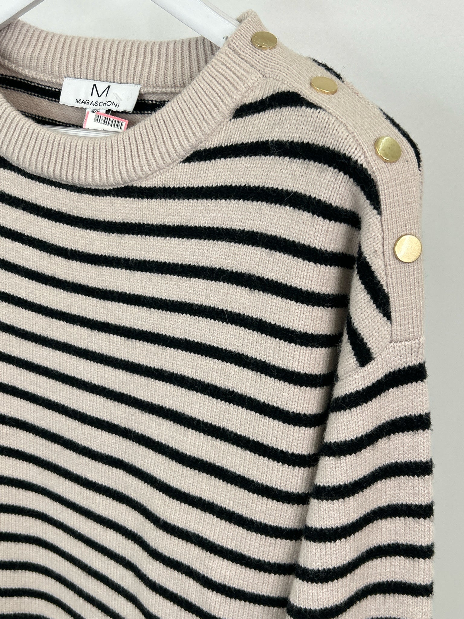 MAGASCHONI Size M BEIGE AND BLACK Women Sweater