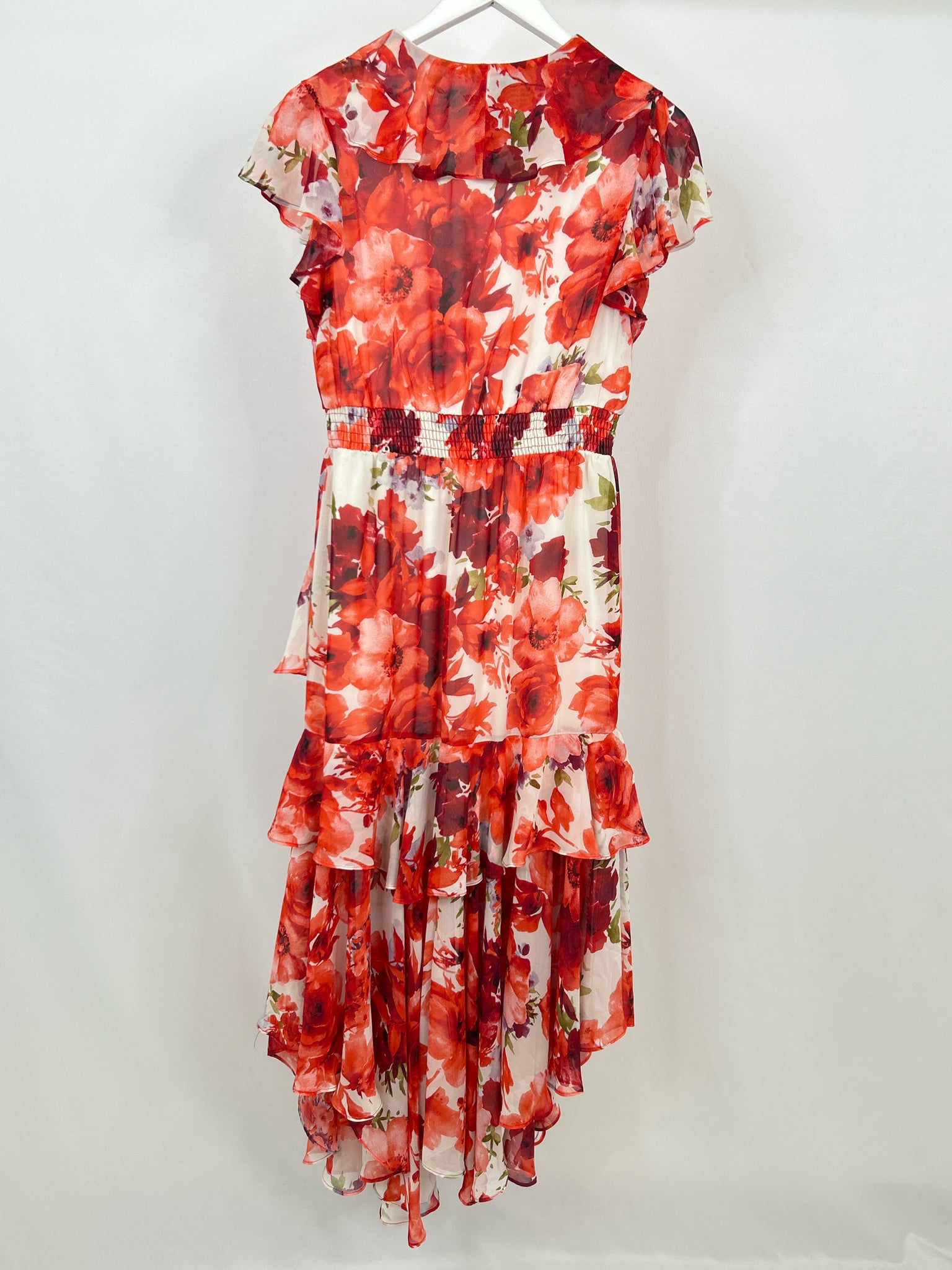 TAYLOR Size 8 red & white Women Dress