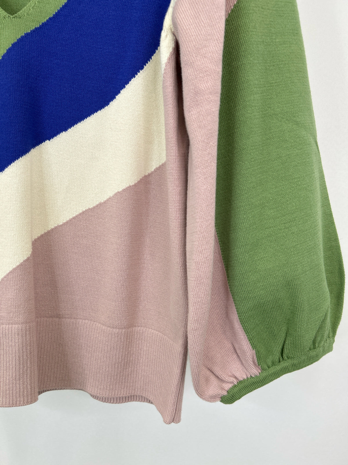 JOIE Size L GREEN AND PINK Women Sweater