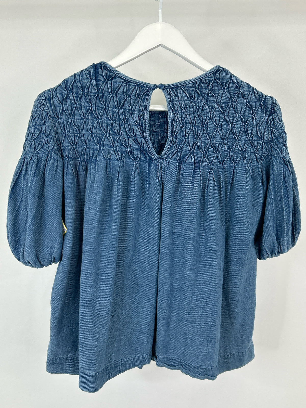 ANTHROPOLOGIE Size S BLUE DENIM Women Top