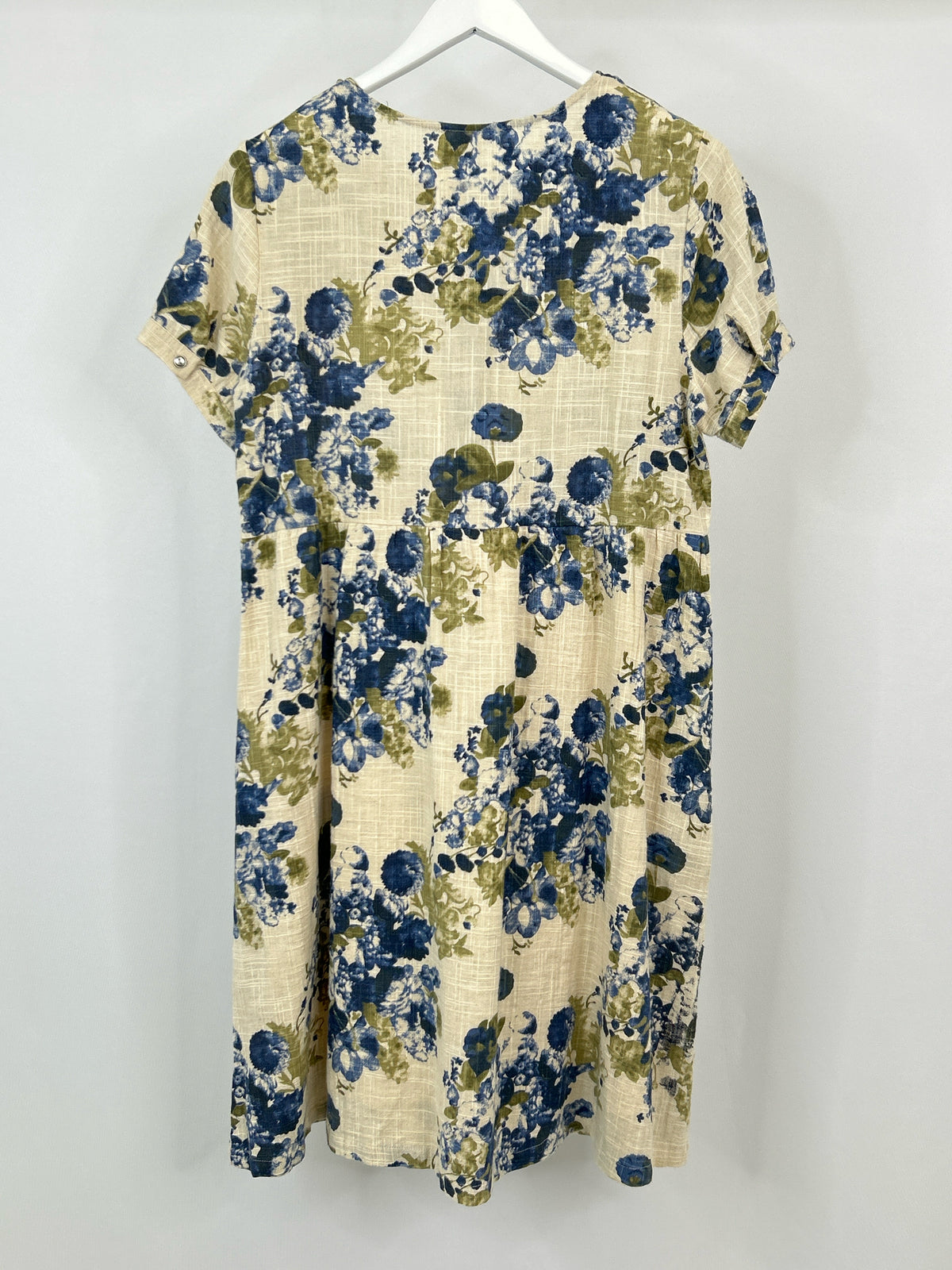 ORANGE CREEK Size L Blue floral Women Dress
