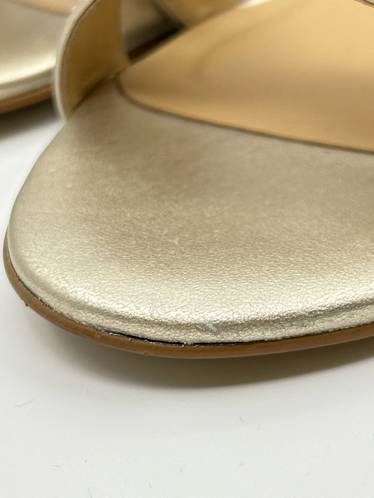 TALBOTS Size 9M gold metallic Women's Sandal