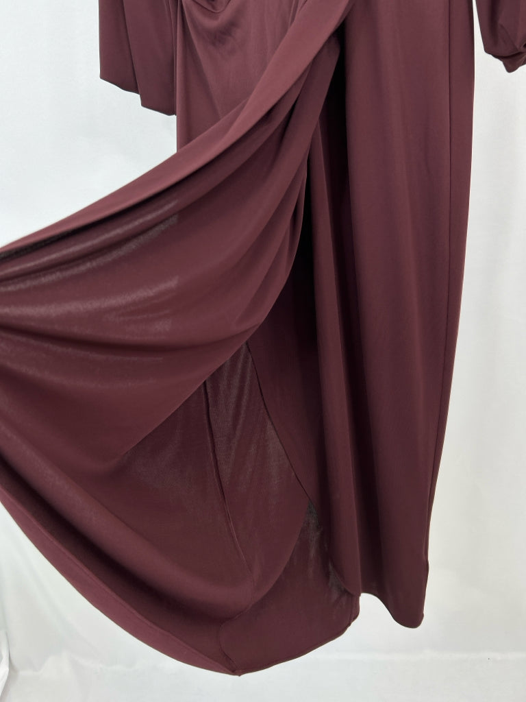 Lauren Ralph Lauren Size 6 Burgundy Women's Dress