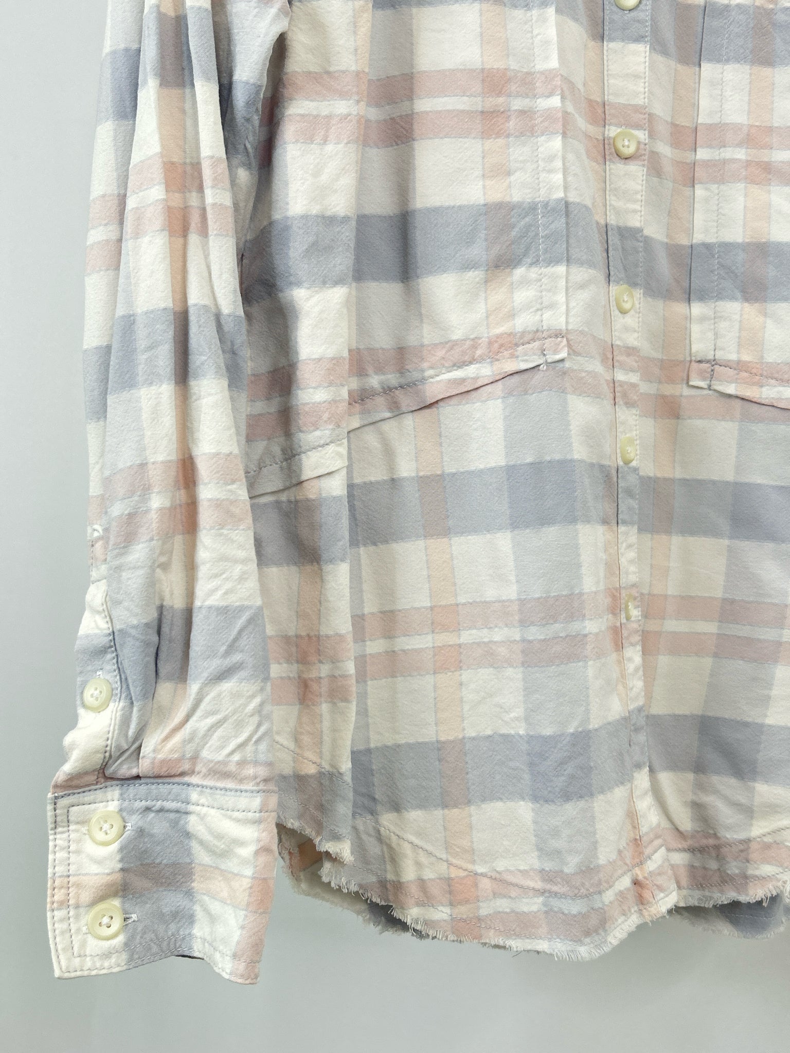 FREE PEOPLE Size SP BLUE AND PINK Women Shirt