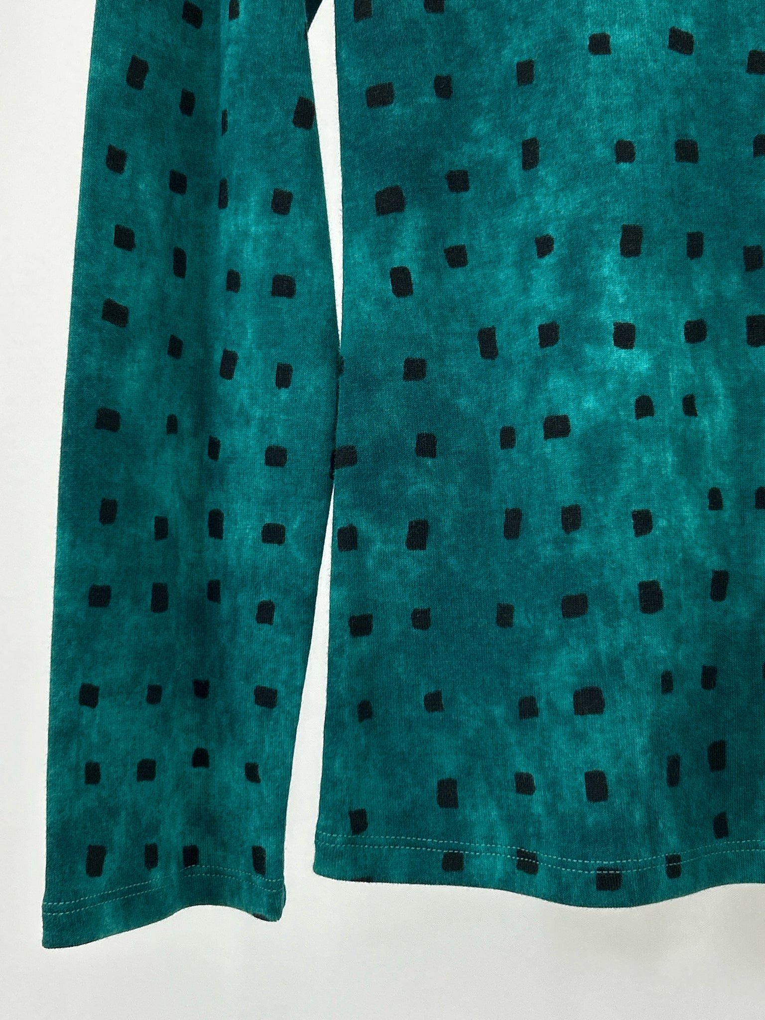 HABITAT Size S TEAL AND BLACK Women T-shirt
