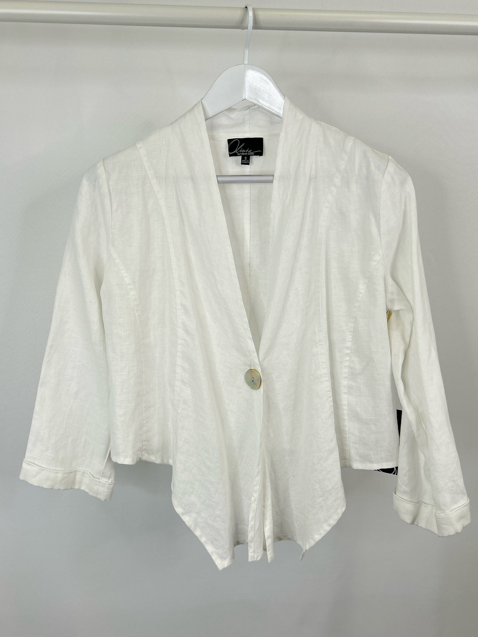 OLIVIA BY HABITAT CLOTHES Size S White Women Jacket