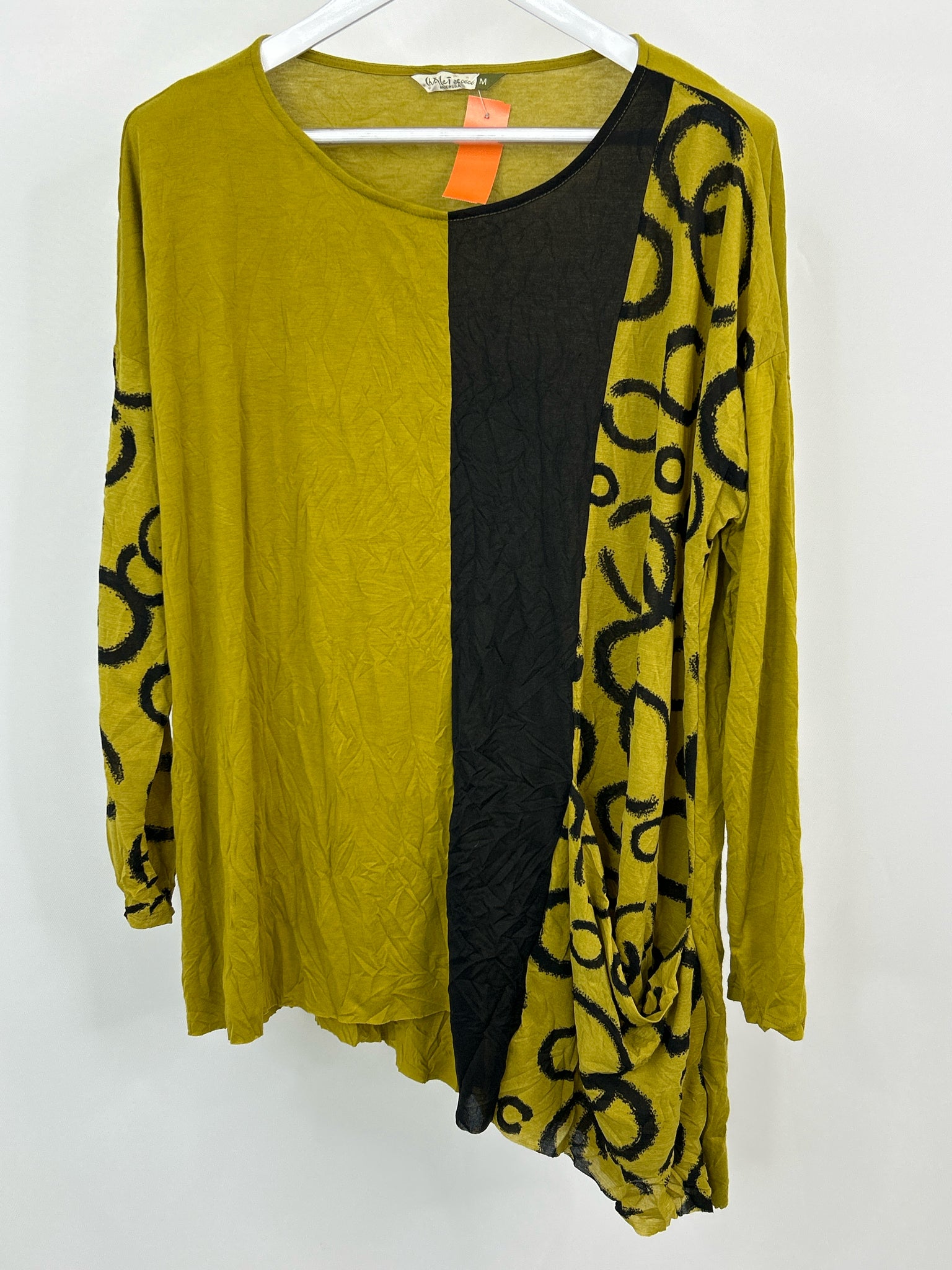 CHALET ET CECI Size M Chartreuse Women Tunic