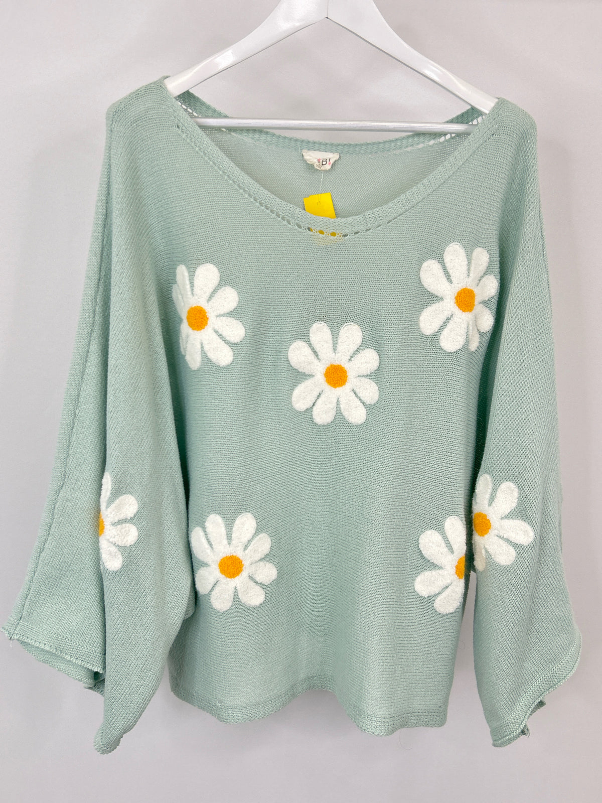 BIBI Size XL Seafoam Green Women Sweater