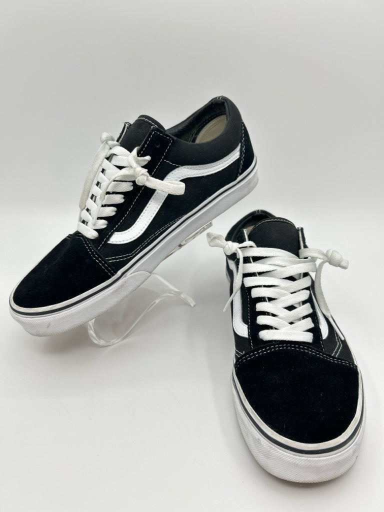 VANS Women Size 9.5 Black and White Sneakers