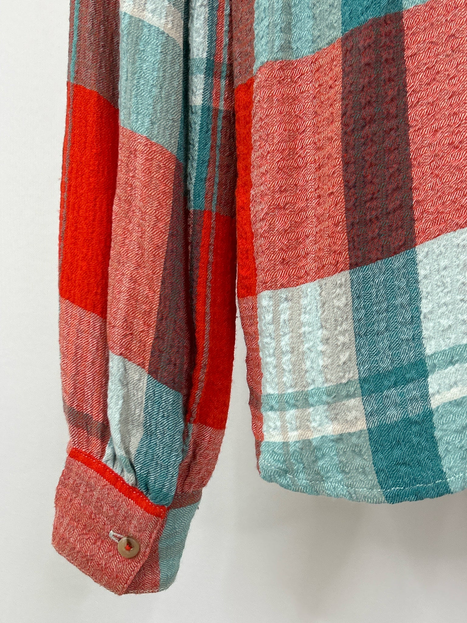 PILCRO Size XS RED AND TEAL Women Shirt