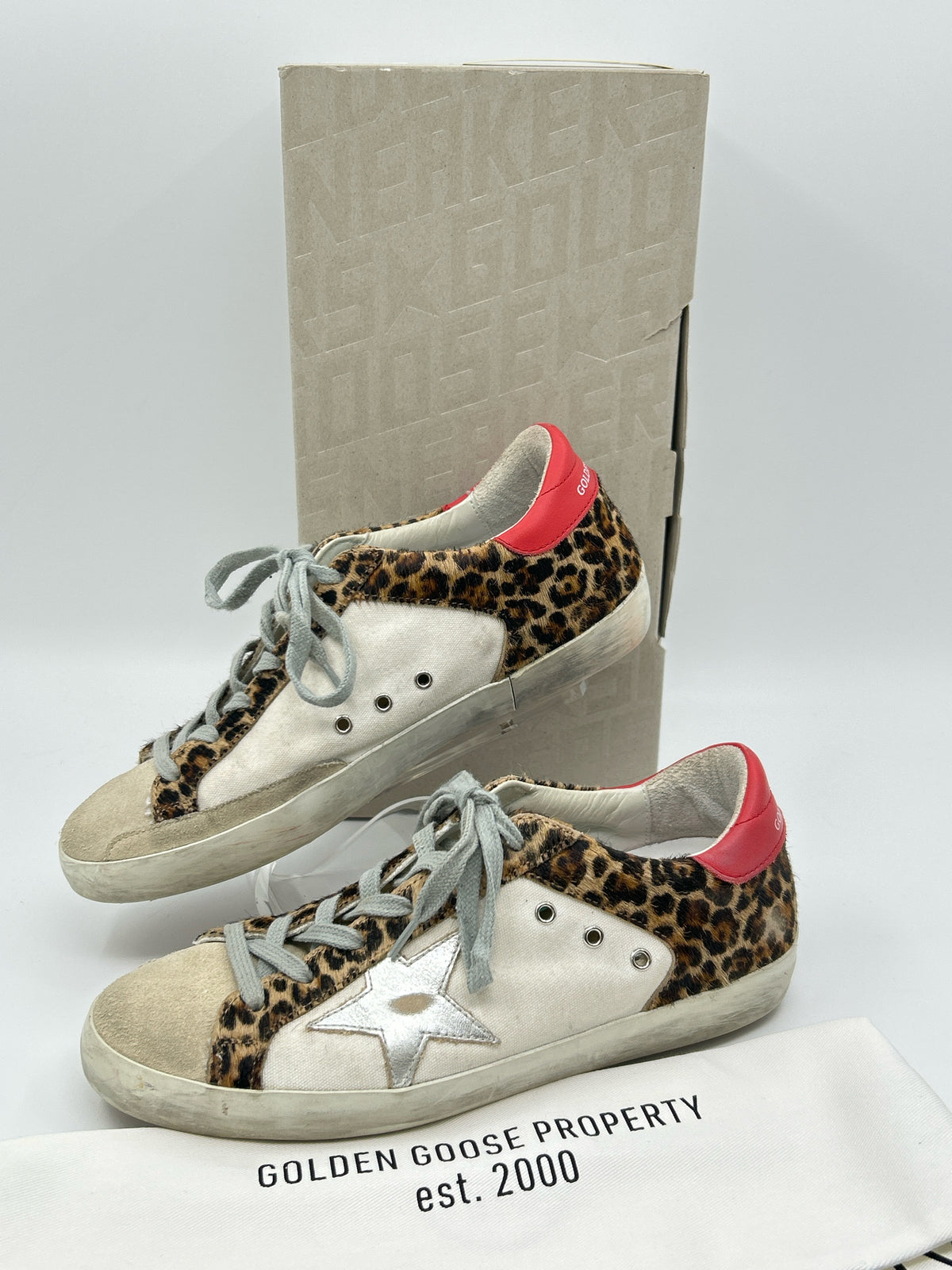 GOLDEN GOOSE Size 38 Animal Print Women Sneakers