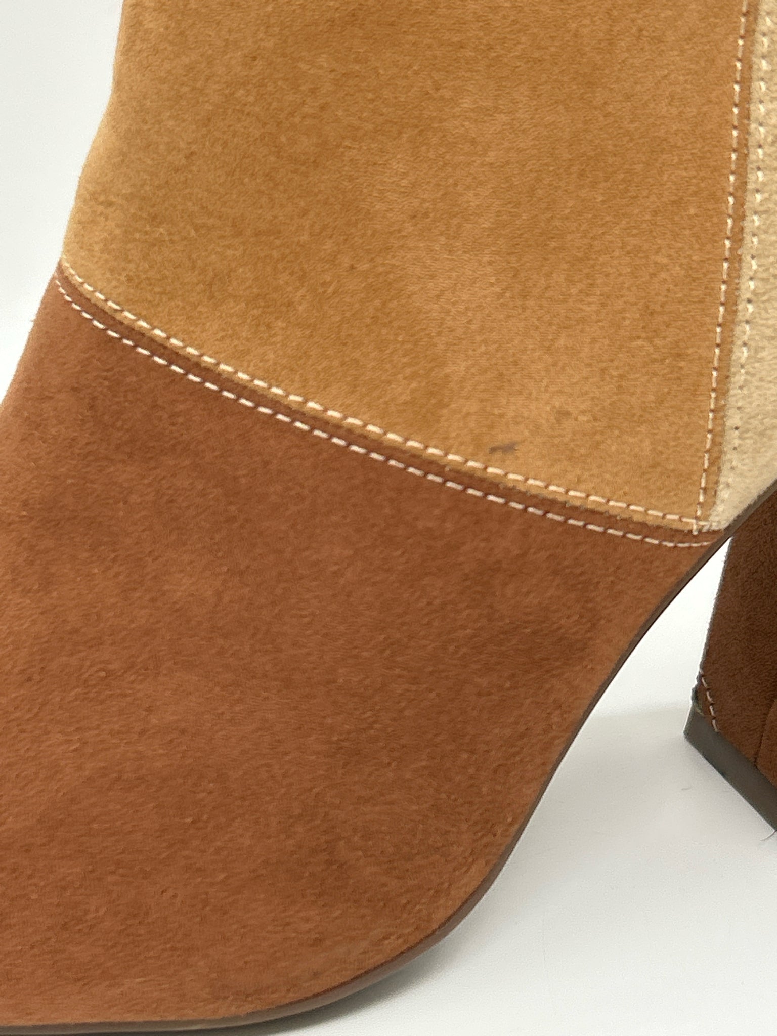 MADDEN GIRL Size 10M BROWN AND BEIGE Women Booties