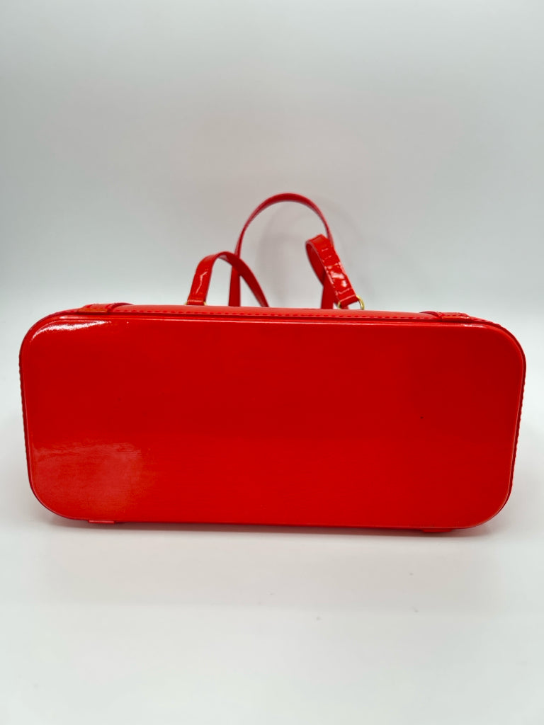 LOUIS VUITTON Red Orange Women's Purse