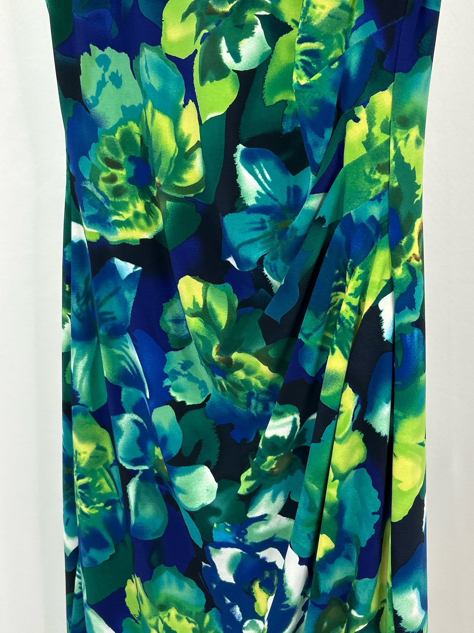 Lauren Ralph Lauren Size 14 NAVY AND GREEN Women Dress