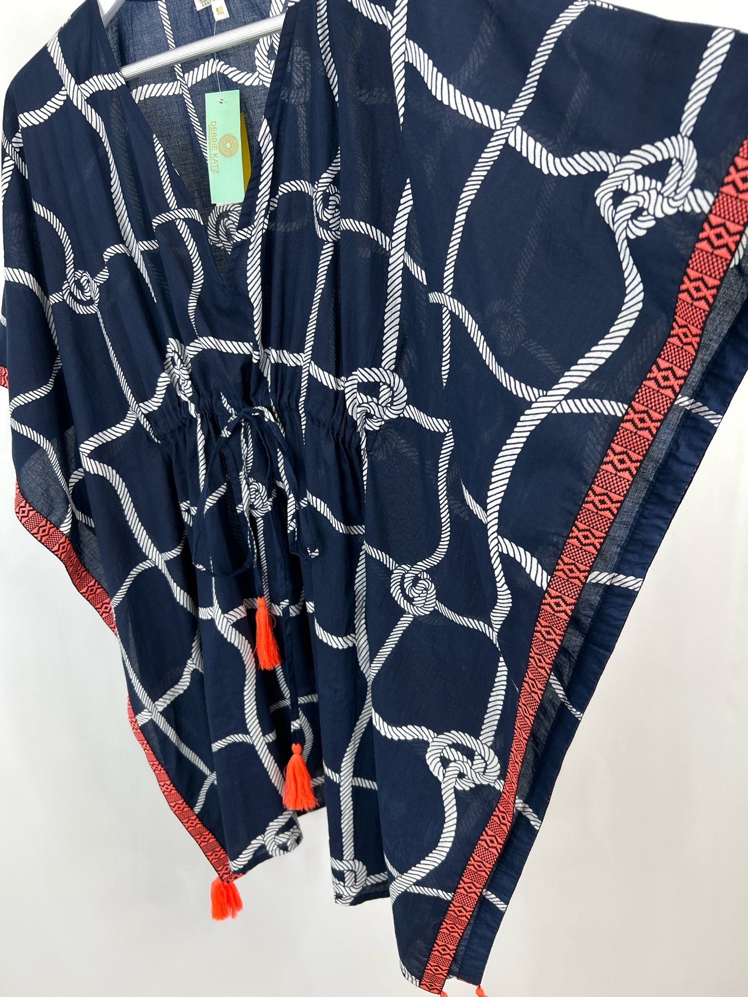 DEBBIE KATZ Size M Navy Women Top