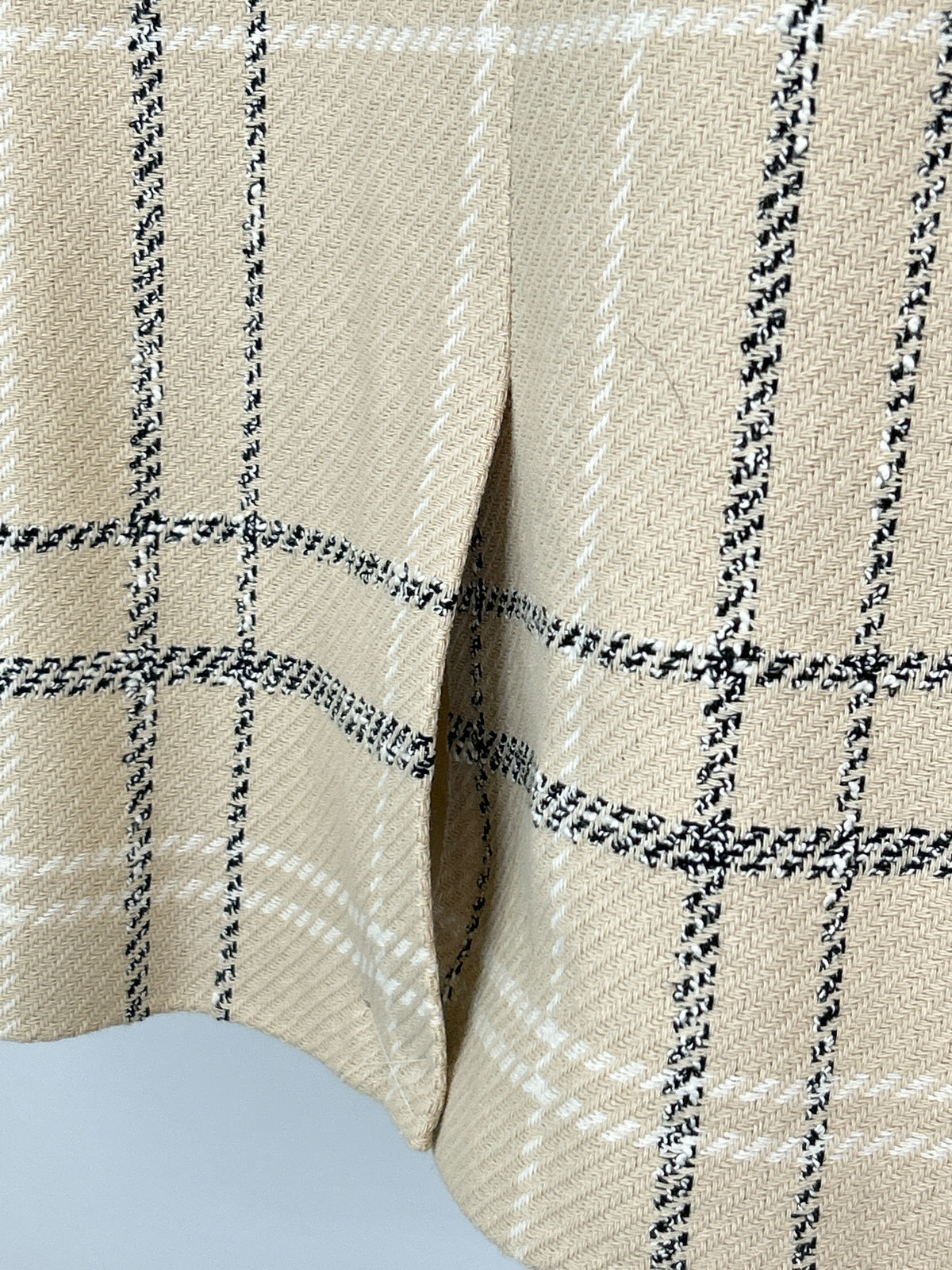 ANN TAYLOR Size 4 Beige Plaid Women Blazer