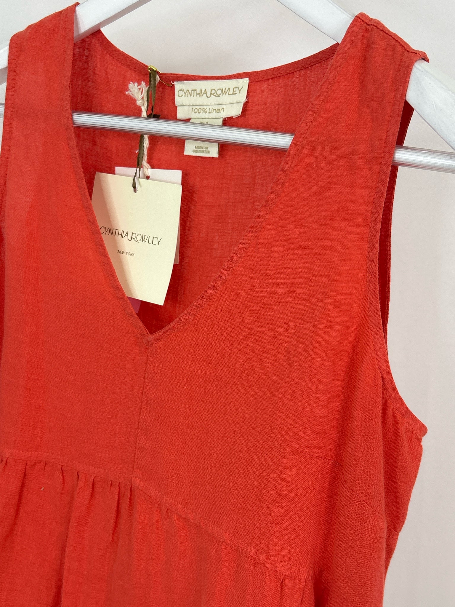 CYNTHIA ROWLEY Size S Coral Women Dress NWT
