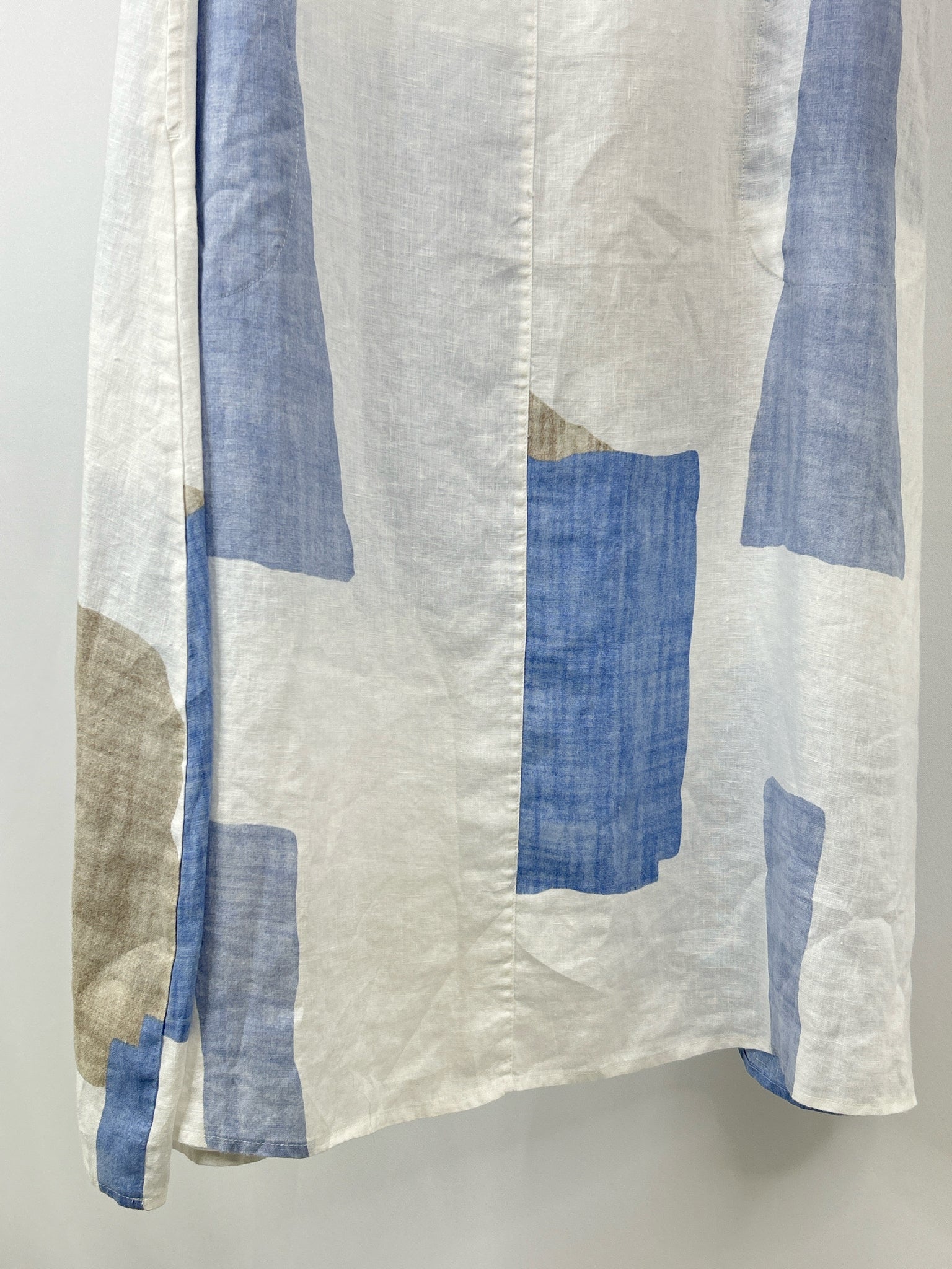 OLIVIA BY HABITAT CLOTHES Size S WHITE AND BLUE Women Dress