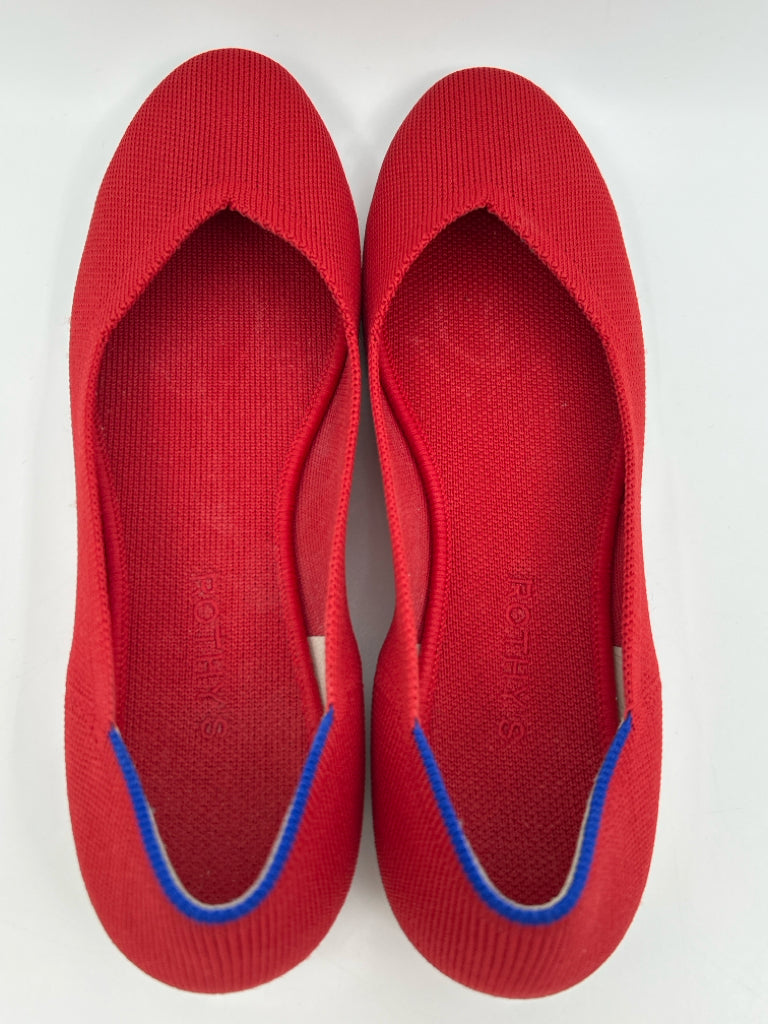 ROTHY'S Size 10 Red Flats