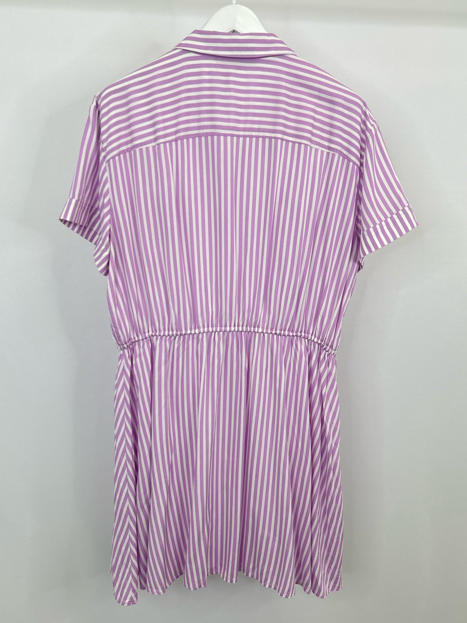 LOFT Size XL PURPLE & WHITE Women Dress