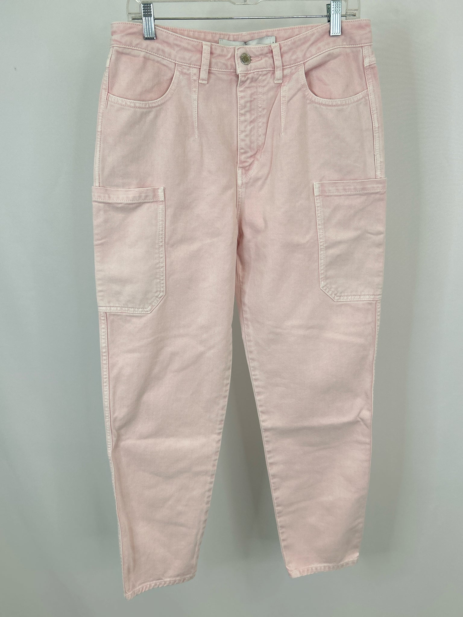 IRO Size 42/10 Pink Denim Women jeans