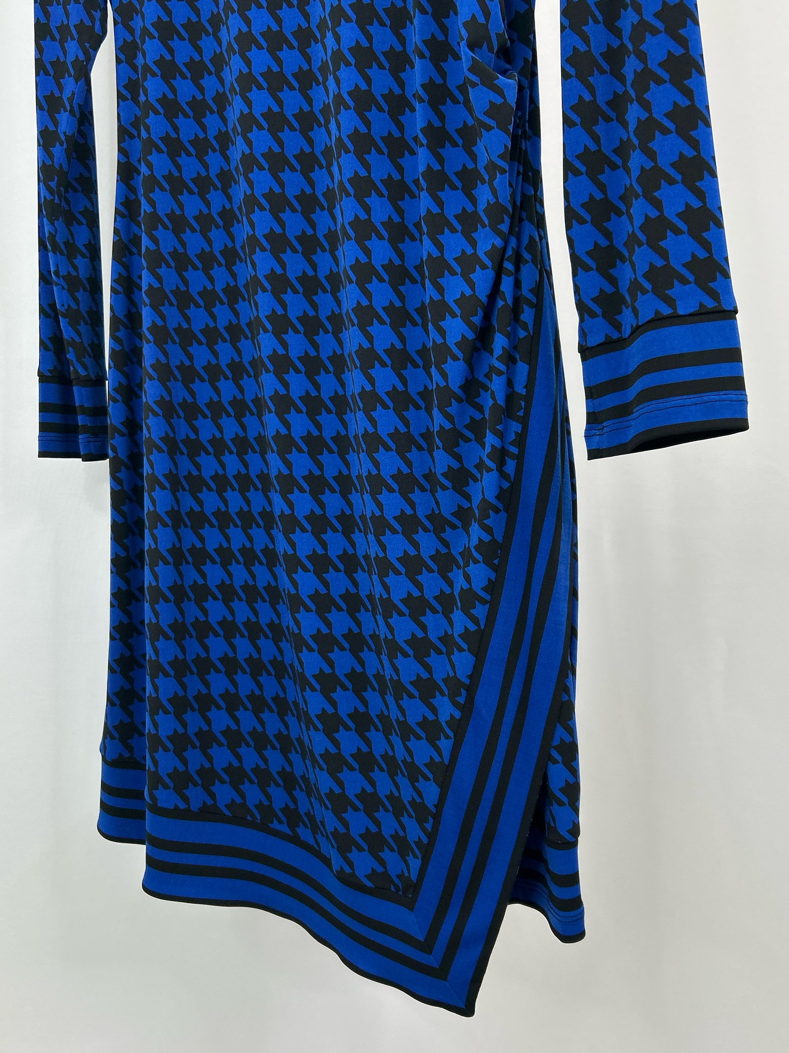 MICHAEL MICHAEL KORS Size XL ROYAL BLUE AND BLACK Women Dress