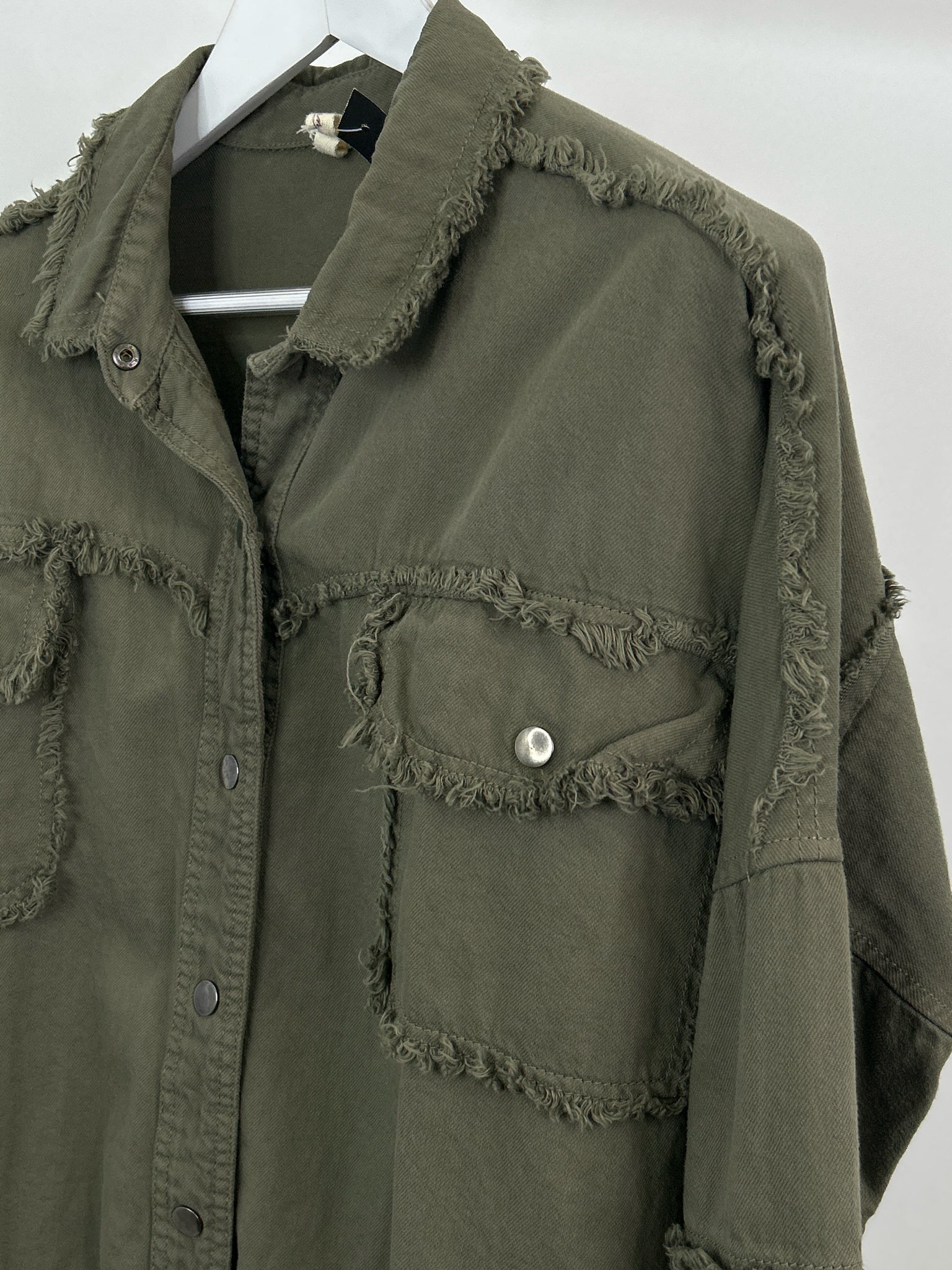 ELAN Size L OLIVE GREEN Women Jacket