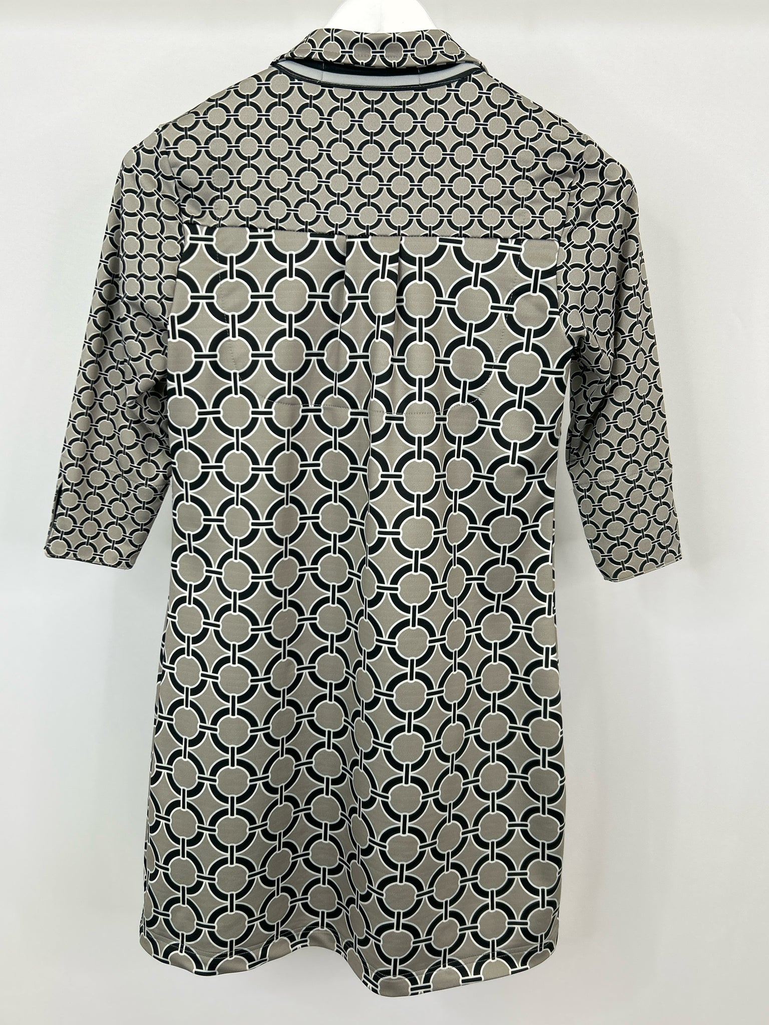 GRETCHEN SCOTT Size XS Grey & Black Women Dress