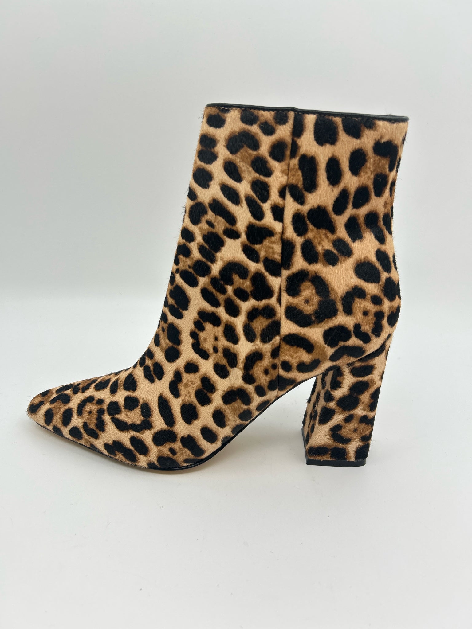 MARC FISHER Size 9M Brown Print Women Booties