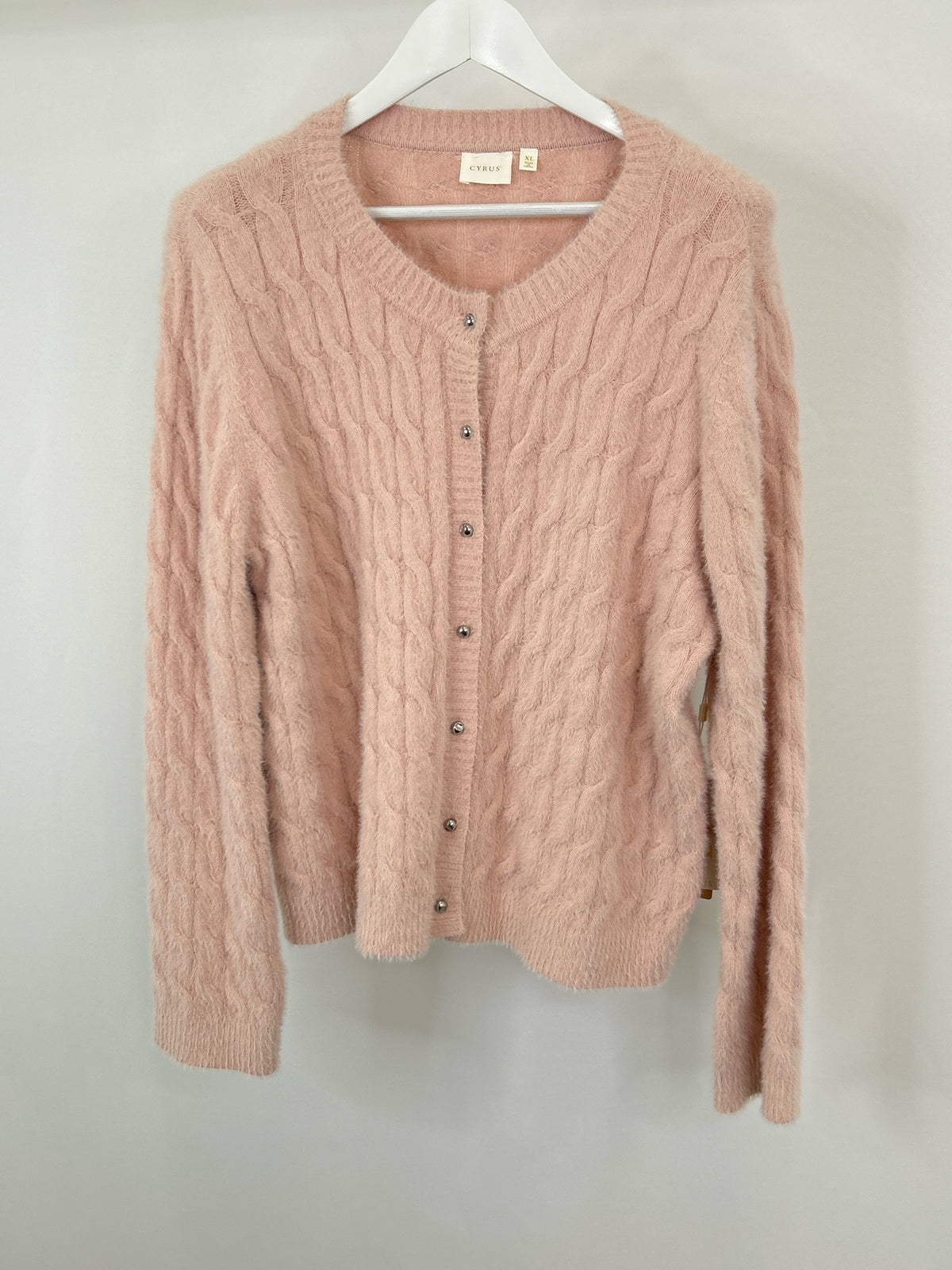 CYRUS Size XL Pink Women Cardigan