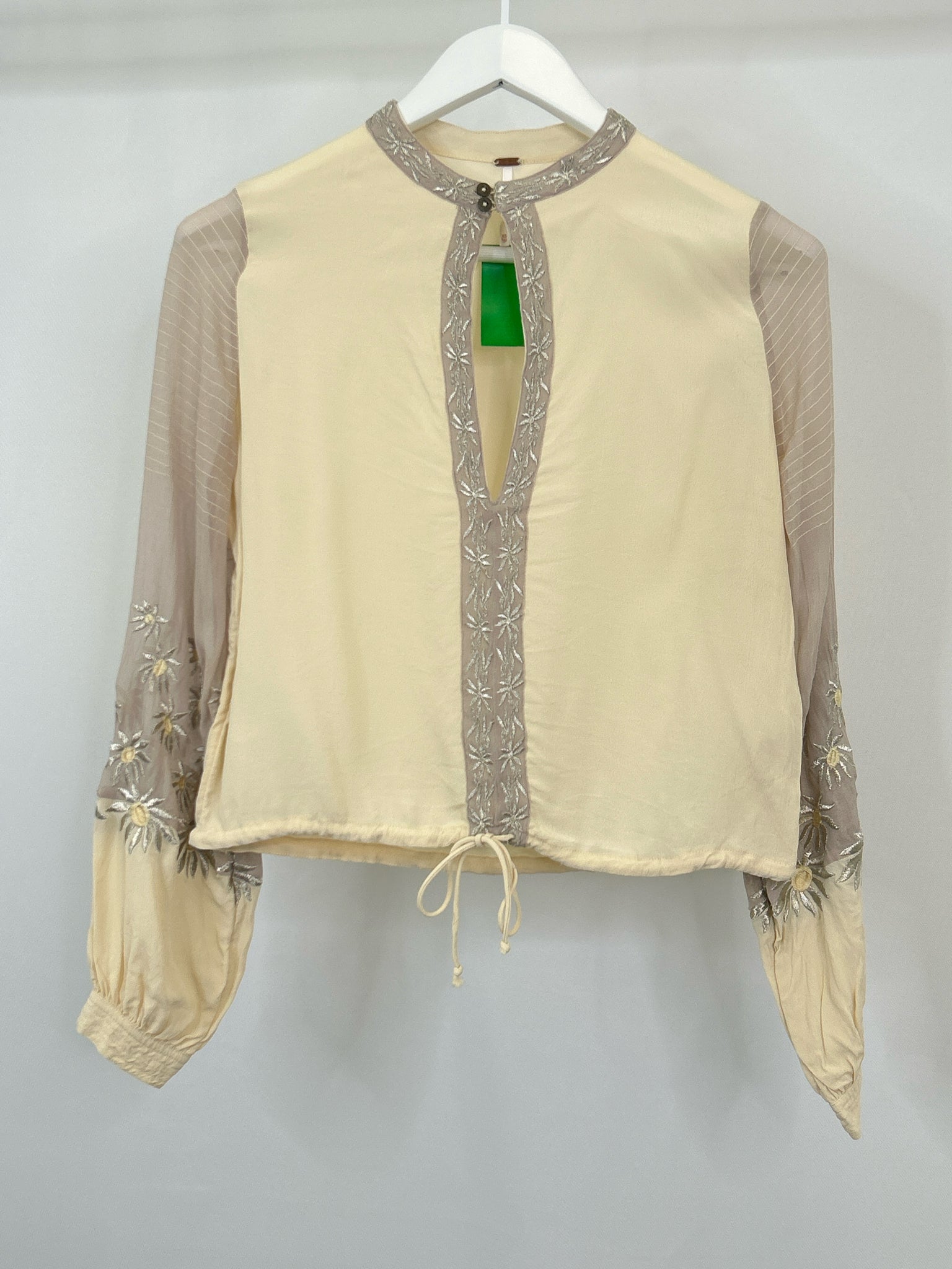 FREE PEOPLE Size XS Cream and Beige Women Top