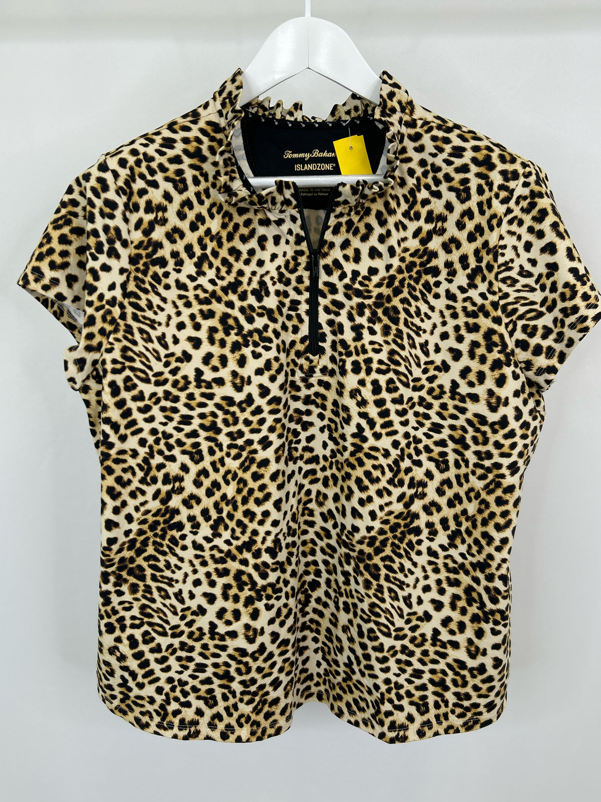 TOMMY BAHAMA Size XL Animal Print Women Top