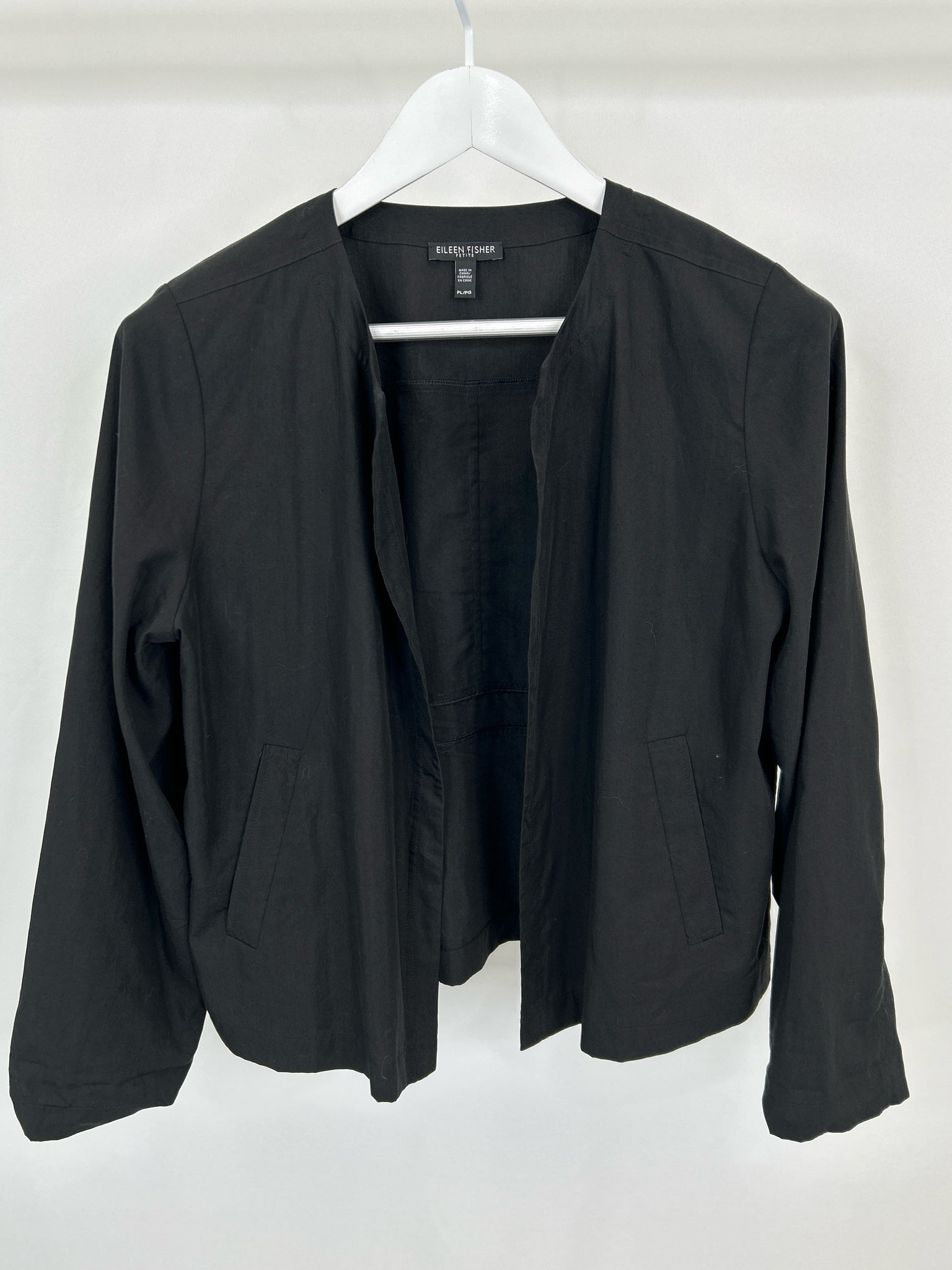 EILEEN FISHER Size PL Black Women Jacket