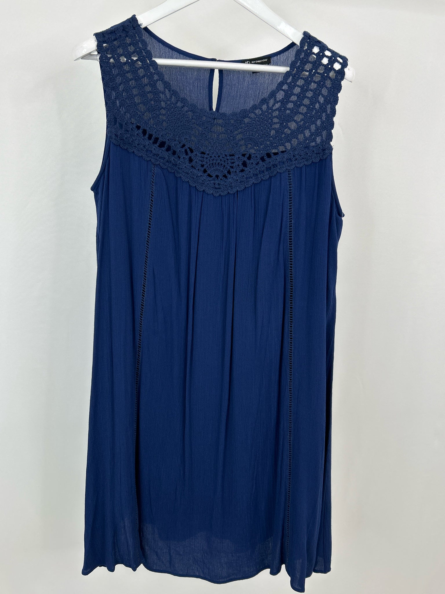NEW DIRECTIONS Size L Blue Women's Dress